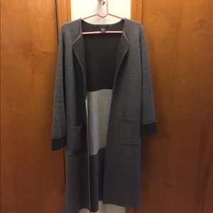 Tahari sweater; 1/2 wool, 1/2 acrylic. Never worn.